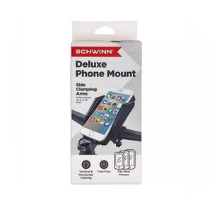 Schwinn Deluxe Phone Mount Side Clamping Arms - 3.75", Phone Mount for Bikes
NIB